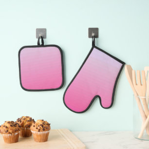 Beste Solid Color Silver gewatteerde hittebescherm Ovenwant & Pannenlap Set