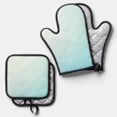 Beste Solid Color Silver gewatteerde hittebescherm Ovenwant & Pannenlap Set (Voorkant / Achterkant)