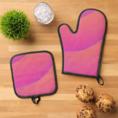 Beste Solid Color Silver gewatteerde hittebescherm Ovenwant & Pannenlap Set (Top down)