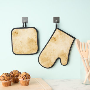Beste Solid Color Silver gewatteerde hittebescherm Ovenwant & Pannenlap Set