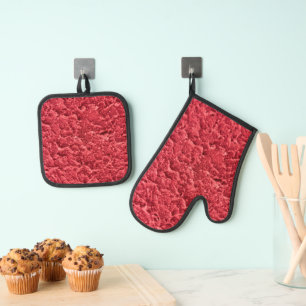 Beste Solid Color Silver gewatteerde hittebescherm Ovenwant & Pannenlap Set