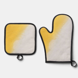 Beste Solid Color Silver gewatteerde hittebescherm Ovenwant & Pannenlap Set