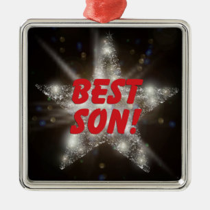 "BESTE SON!" METALEN ORNAMENT