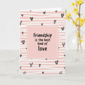 Beste Soort Vriendschaps Liefde Kaart (Gele Bloem)