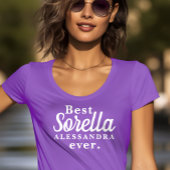 Beste Sorella (Italiaanse zus) ooit gepersonalisee T-shirt