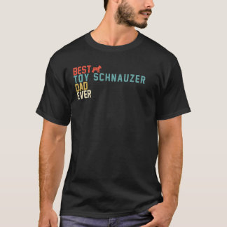 Beste SPEELGOED SCHNAUZER Dad Ooit Retro T-shirt