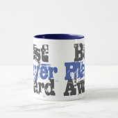 Beste Speler Award in blauwe en grijze mok (Midden)