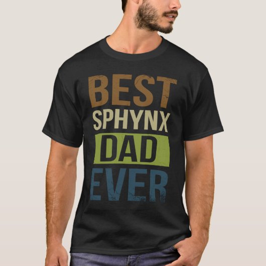 Beste Sphynx vader ooit voor Sphynx kat T-shirt (Voorkant)