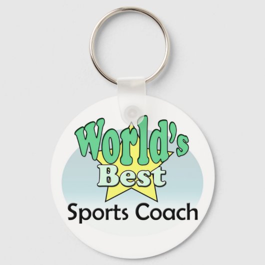 Beste sportcoach ter wereld sleutelhanger (Voorkant)
