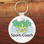 Beste sportcoach ter wereld sleutelhanger (Voorkant)