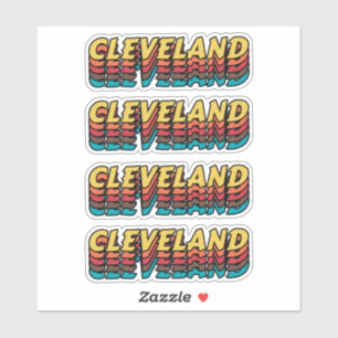 Beste stad om Cleveland te bezoeken - Naam stad Sticker