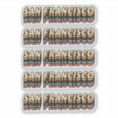 Beste stad om San Francisco te bezoeken - Naam sta Sticker (Voorkant)