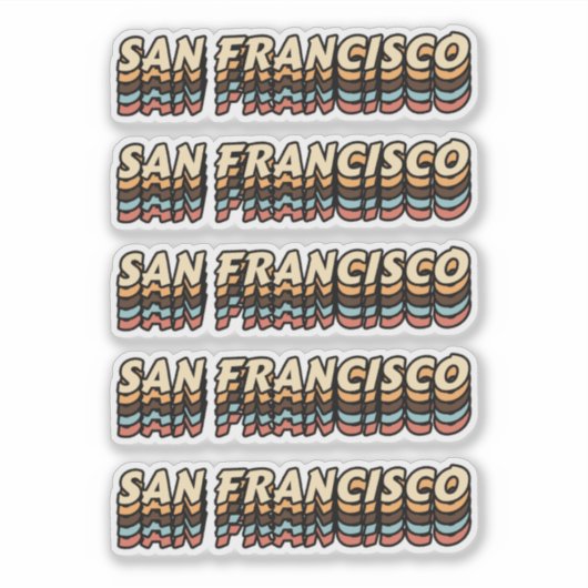 Beste stad om San Francisco te bezoeken - Naam sta Sticker (Voorkant)