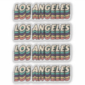 Beste stad om te bezoeken Los Angeles - Stadnaam Sticker (Voorkant)
