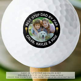 BESTE STAP DAD VAN FAR Foto Golfer Uw kleur Golfballen