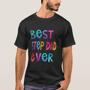 Beste stap papa ooit kleurrijk, papa Shirt, papa c T-shirt