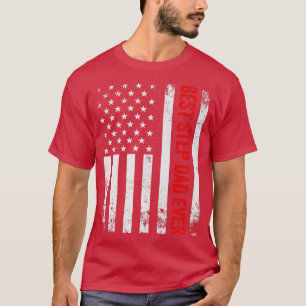  beste stap vader ooit Amerikaanse vlag Vader  T-shirt