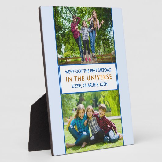 Beste Stepdad in het universum - Persoonlijk 2 Fot Fotoplaat (Zijkant)