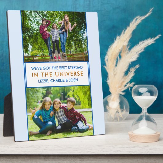 Beste Stepdad in het universum - Persoonlijk 2 Fot Fotoplaat (Zijkant)