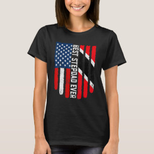  beste stepdad ooit Amerikaans trinidad en aan T-shirt