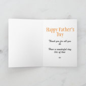 Beste Stepdad Ooit Blauwe Typografie Kaart (Binnen)