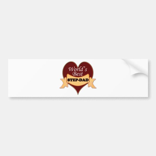 Beste Stepdad ter wereld Bumpersticker (Voorkant)
