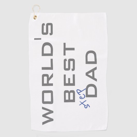 Beste Stepdad ter wereld Golfhanddoek (Voorkant)