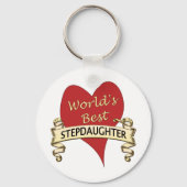 Beste Stepdochter van de wereld Sleutelhanger (Voorkant)