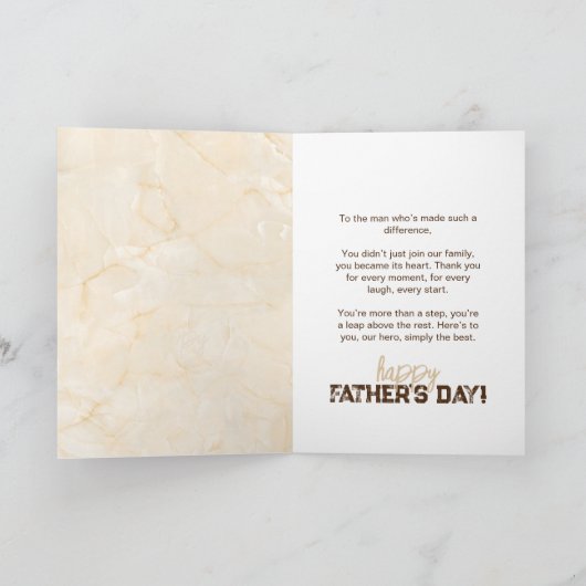 Beste Stepfather Limited Edition Vaderdag Feestdagen Kaart (Binnen)