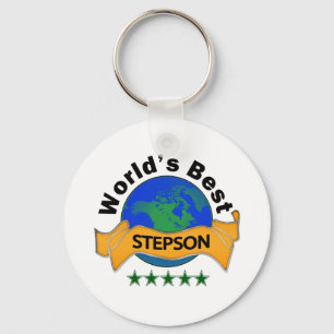 Beste Stepson ter wereld Sleutelhanger