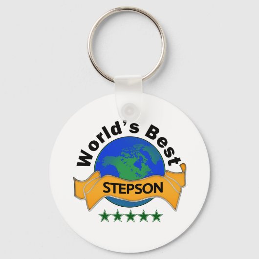 Beste Stepson ter wereld Sleutelhanger (Voorkant)