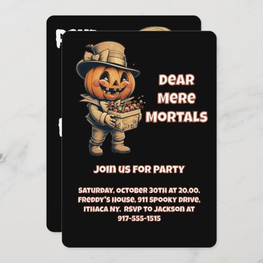 Beste Stervelingen, Kom bij ons als je durft Kaart (Voorkant / Achterkant)