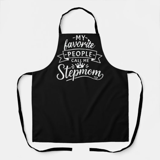 Beste stiefmoeder cadeau van een lief samengesteld schort (Voorkant)