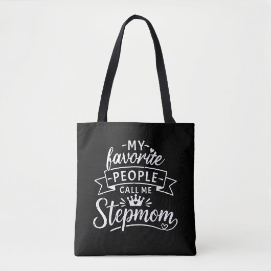 Beste stiefmoeder cadeau van een schattige samenge tote bag (Voorkant)