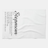 Beste stiefmoeder ooit, definitie stiefmoeder scri theedoek (Horizontaal)