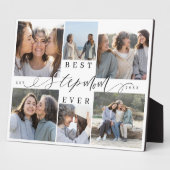 Beste stiefmoeder ooit Gepersonaliseerde fotocolla Fotoplaat (Zijkant)