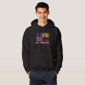 Beste stiefmoeder ooit Moederdag Colombia US Flag Hoodie (Voorkant volledig)