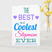 Beste stiefmoeder ooit Moederdag Kaart (Gele Bloem)