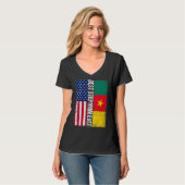 Beste stiefmoeder ooit Moederdag Kameroen Amerikaa T-shirt (Voorkant volledig)