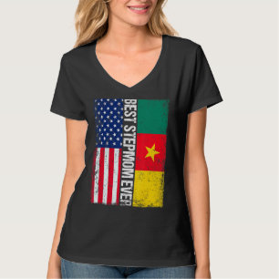 Beste stiefmoeder ooit Moederdag Kameroen Amerikaa T-shirt