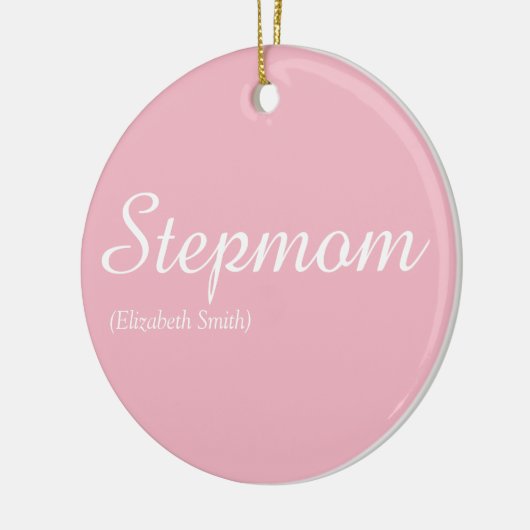 Beste stiefmoeder ooit, mooie roze elegante stiefm keramisch ornament (Links)