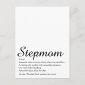 Beste Stiefmoeder, Stiefmoeder Definitie Script Briefkaart (Voorkant)