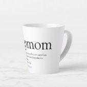 Beste stiefmoeder ter wereld, definitie stiefmoede latte mok (Rechterhoek)