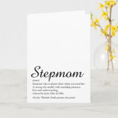 Beste stiefmoeder ter wereld, definitie van stiefm kaart (Gele Bloem)