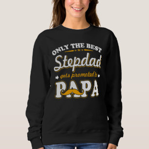 Beste stiefvader gepromoveerd tot papa voor mannen trui