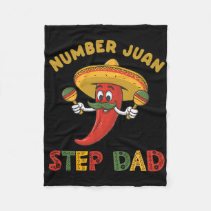 Beste stiefvader nummer één Vaderdag Mexicaans Jua Fleece Deken