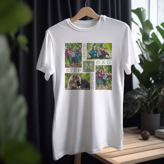 Beste stiefvader ooit 4 foto t-shirt