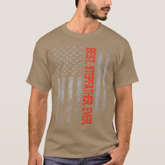 Beste stiefvader ooit Amerikaanse vlag Camo Father T-shirt