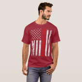 beste stiefvader ooit Amerikaanse vlaggenvaders T-shirt (Voorkant volledig)