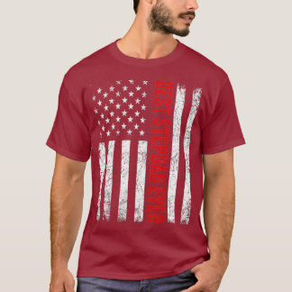 beste stiefvader ooit Amerikaanse vlaggenvaders T-shirt